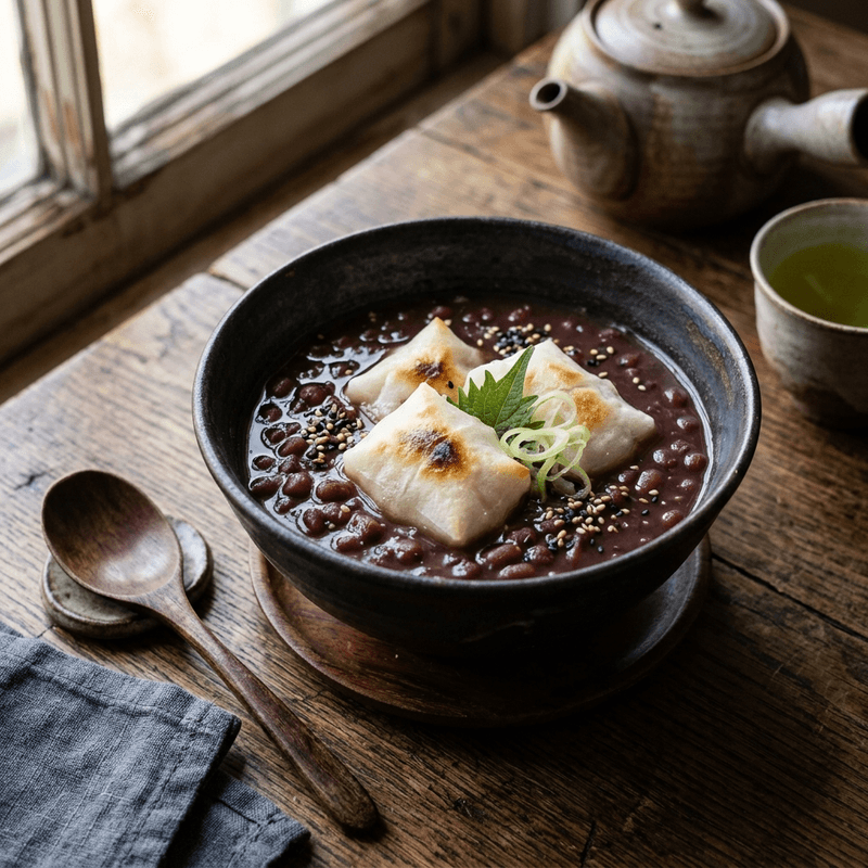 Comforting Adzuki Bean & Sweet Potato Soup
