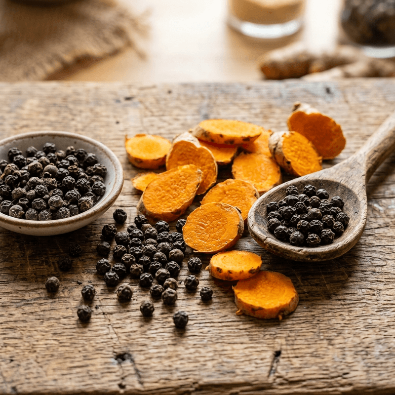 Sinergia de la Piperina: Desbloqueando la Biodisponibilidad de los Nutrientes con Pimienta Negra