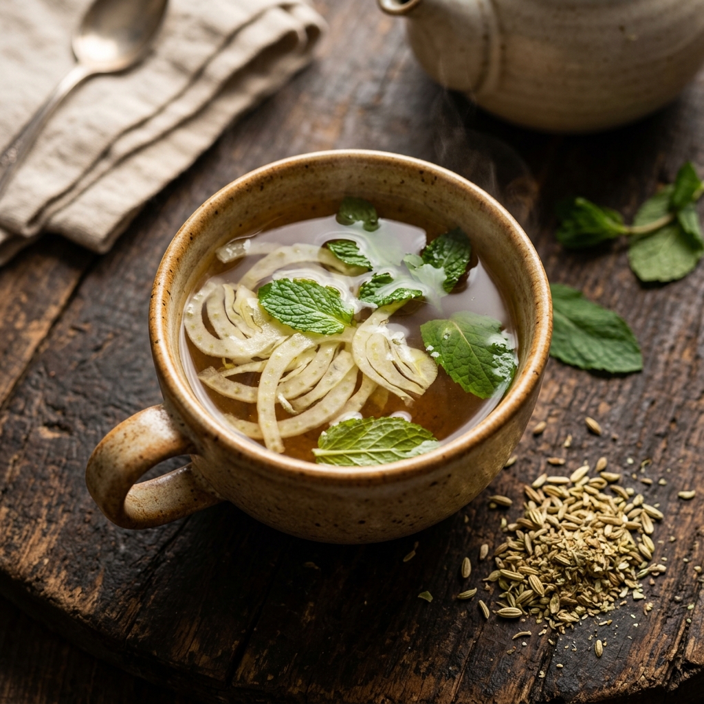 Anethole-Rich Fennel Digestif Tea
