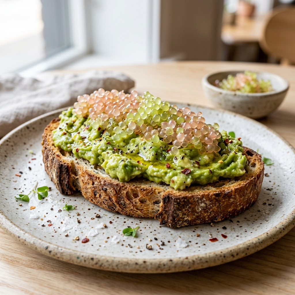 Citrus Caviar Avocado Toast