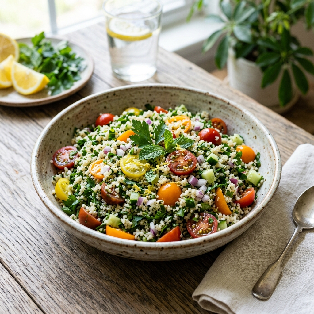 Liver-Supportive Fonio Tabouli