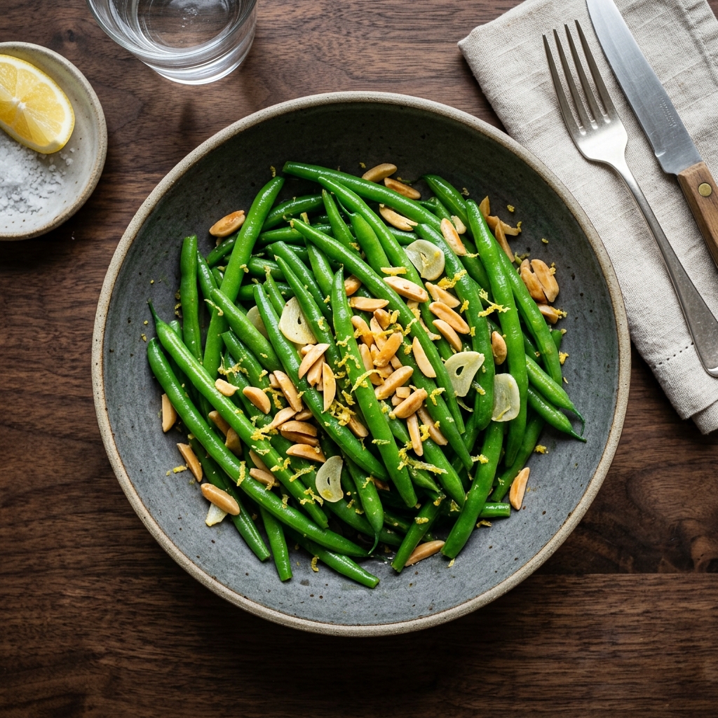 Silicon-Boosting Green Bean & Almond Medley