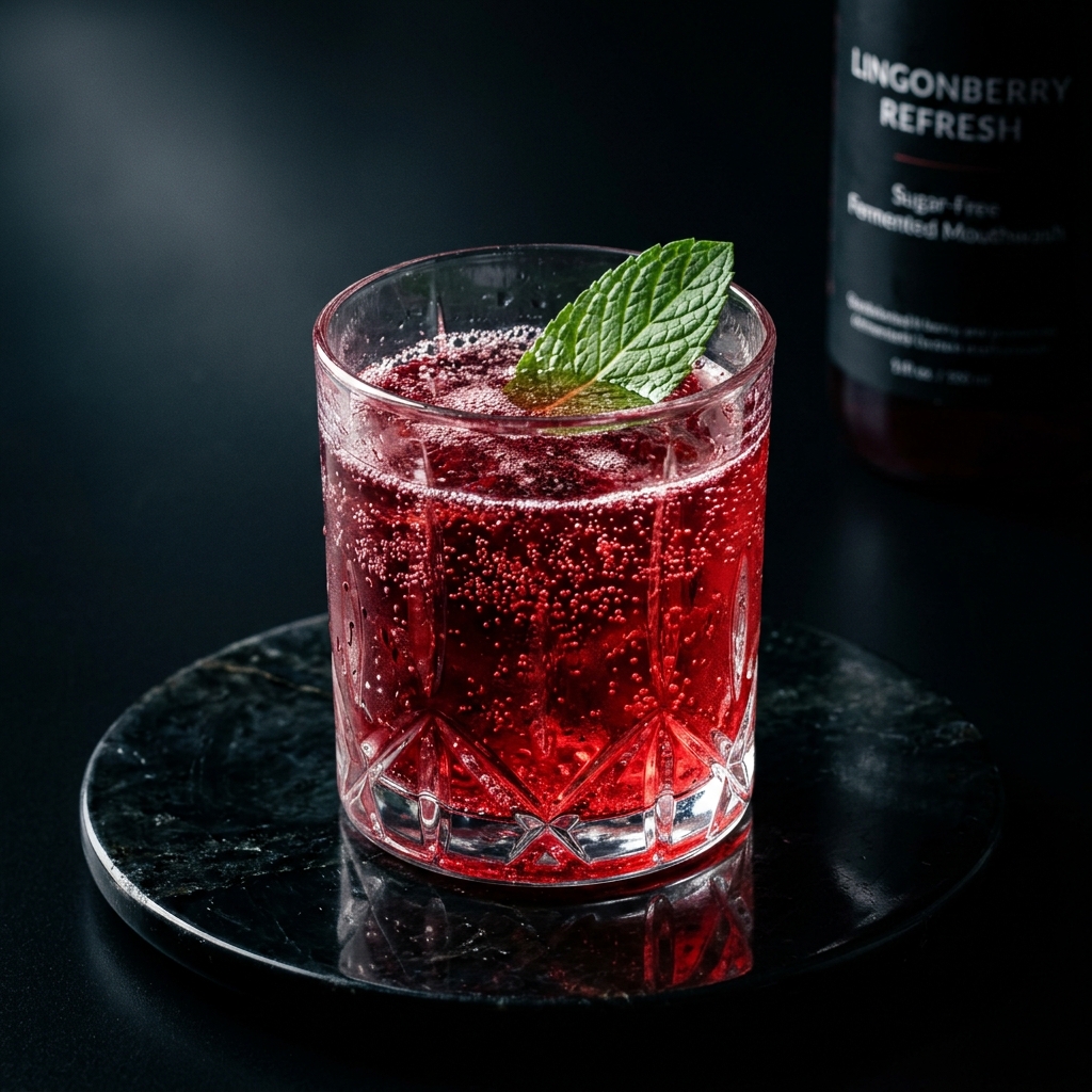 Refresco oral fermentado de arándano rojo