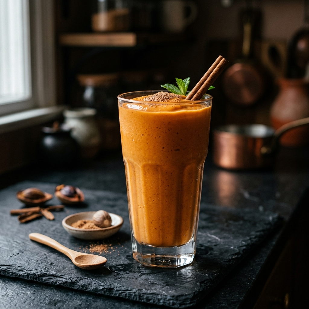 Batido de mamey con especias