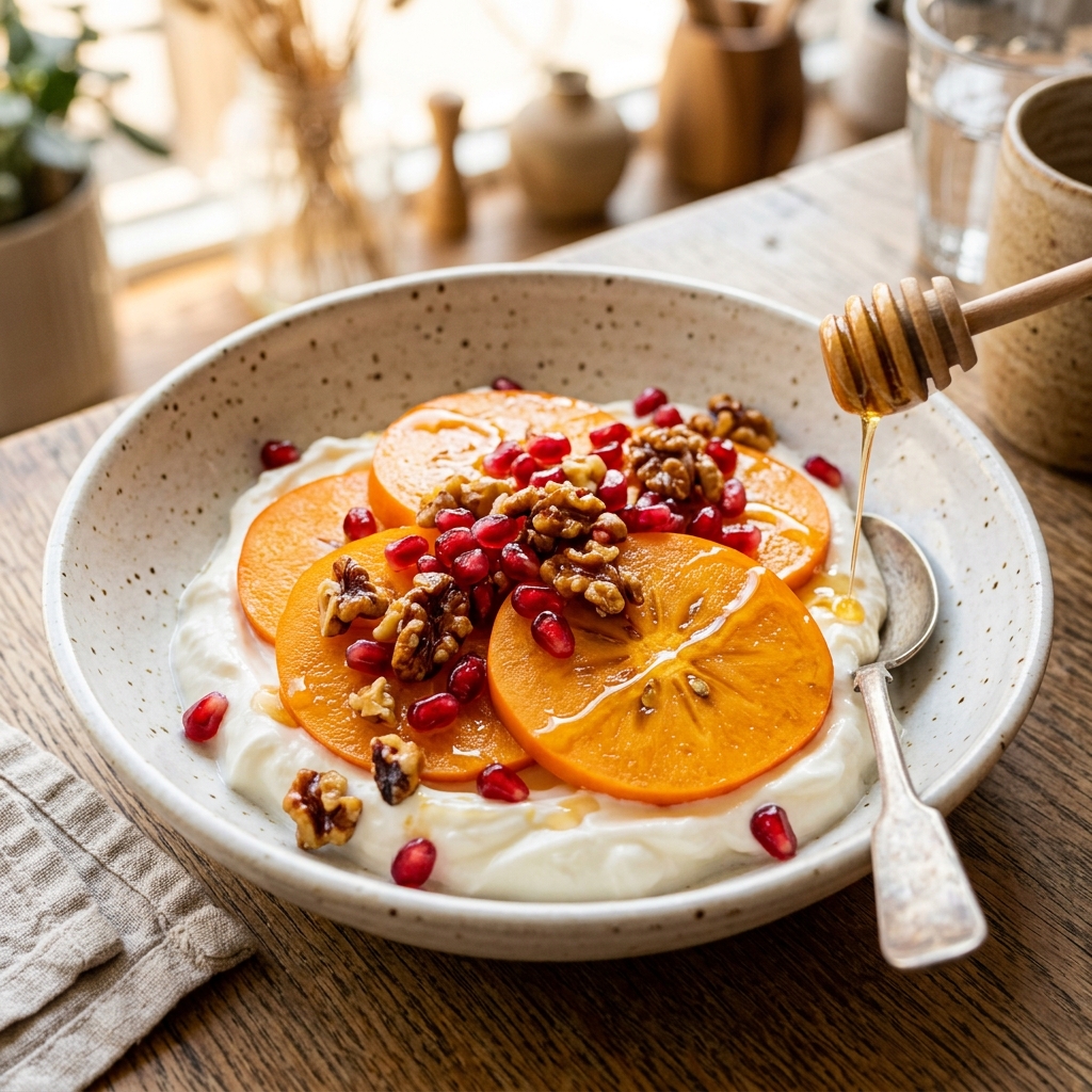 Seasonal Honey-Persimmon Yogurt