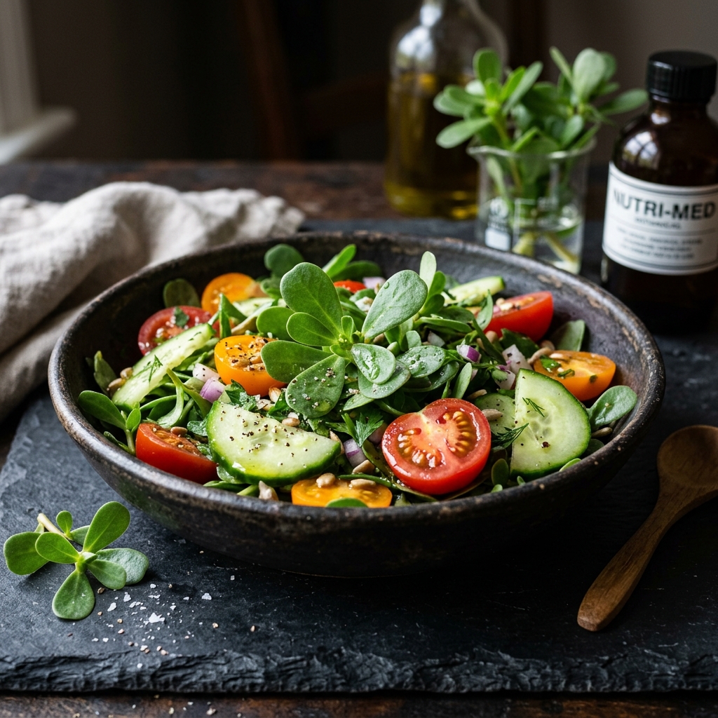 Vibrant Purslane Salad