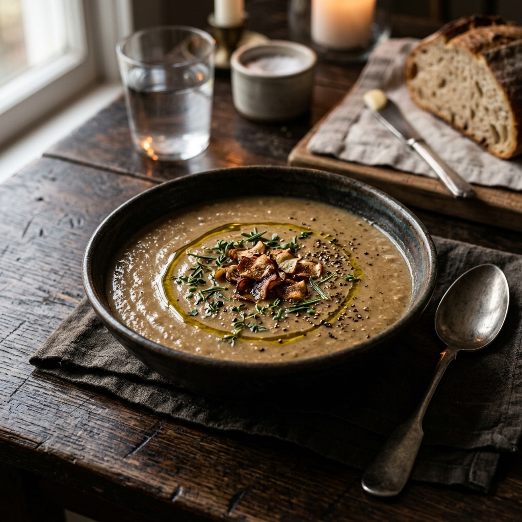 Creamy Roasted Sunchoke Soup