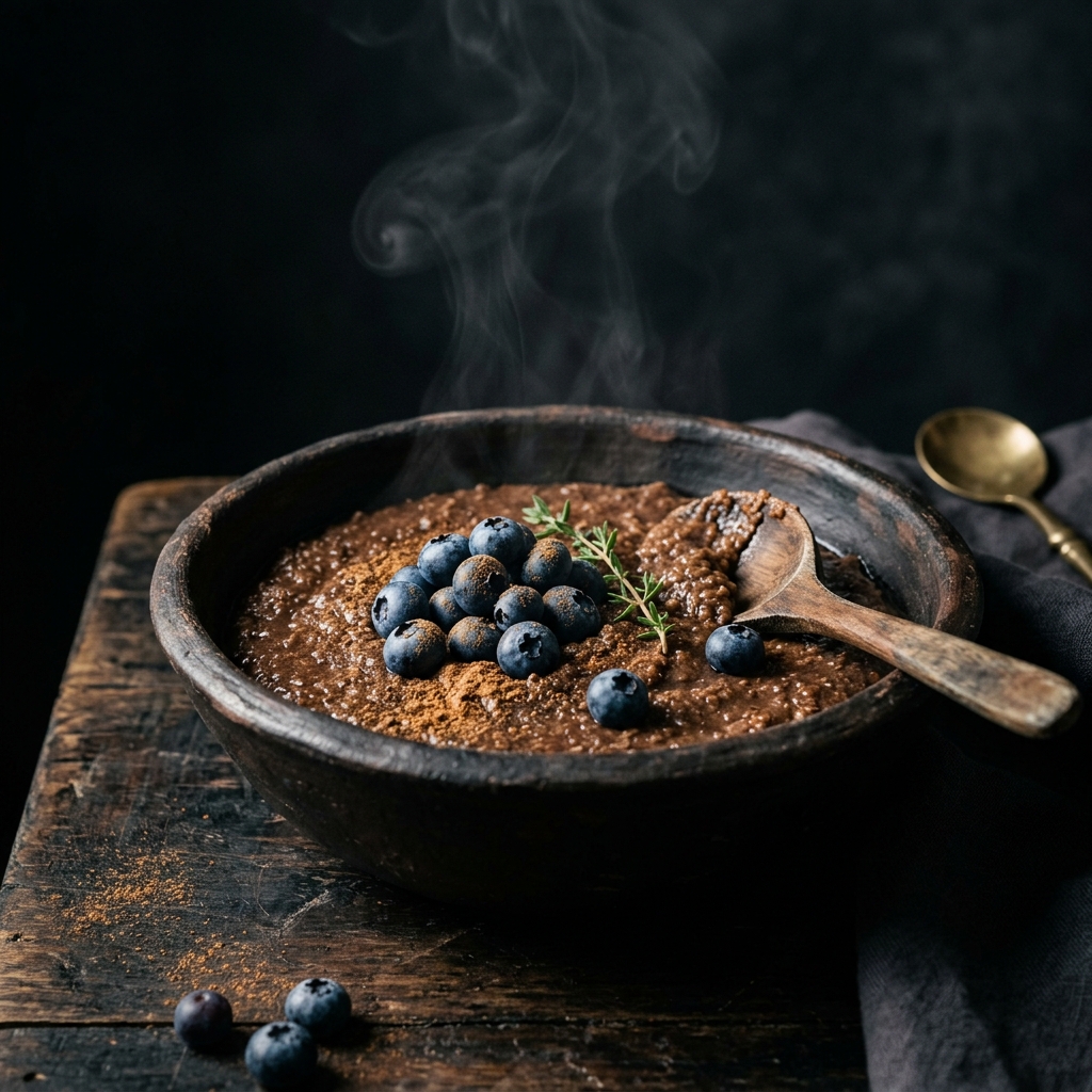 Gachas de teff especiadas ricas en hierro