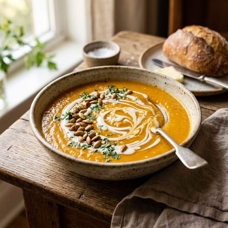 Creamy Roasted Butternut Squash Soup